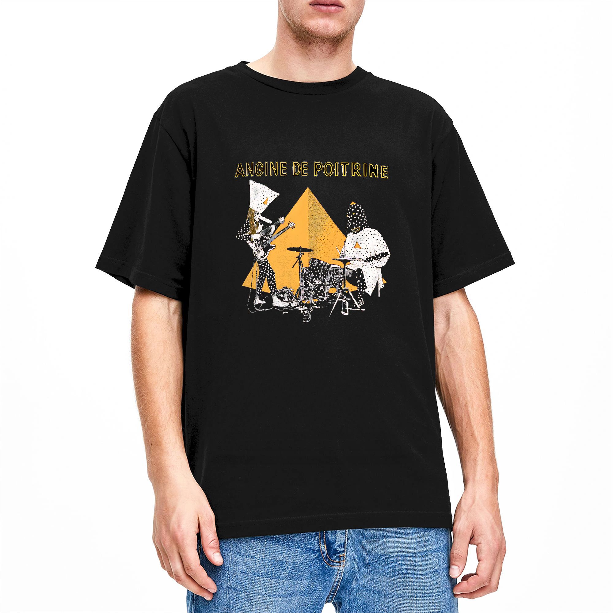 Summer Clothing Ideas - Mens T-Shirt Band Angine de Poitrine
