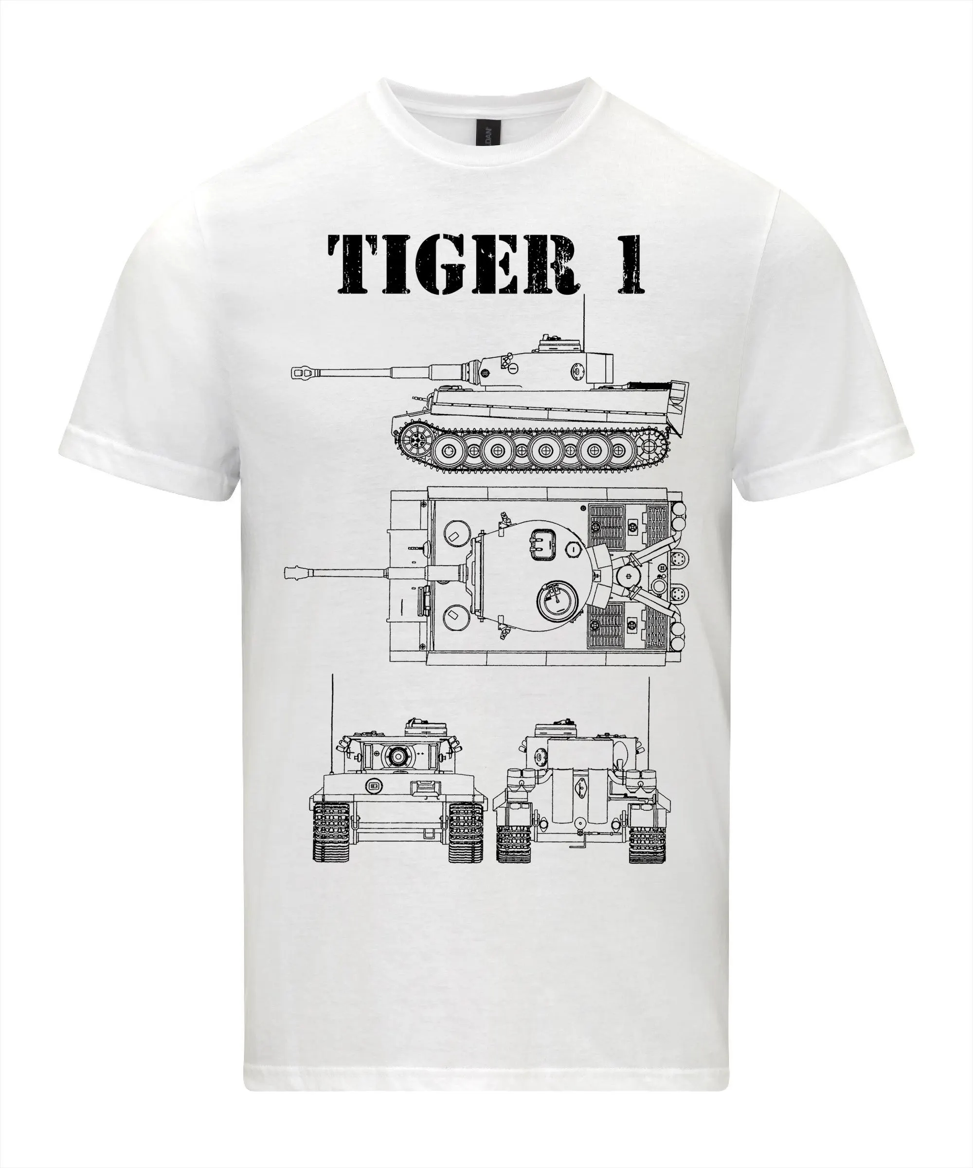 Summer Clothing Drawing - Summer Military Fan Print Tiger Type