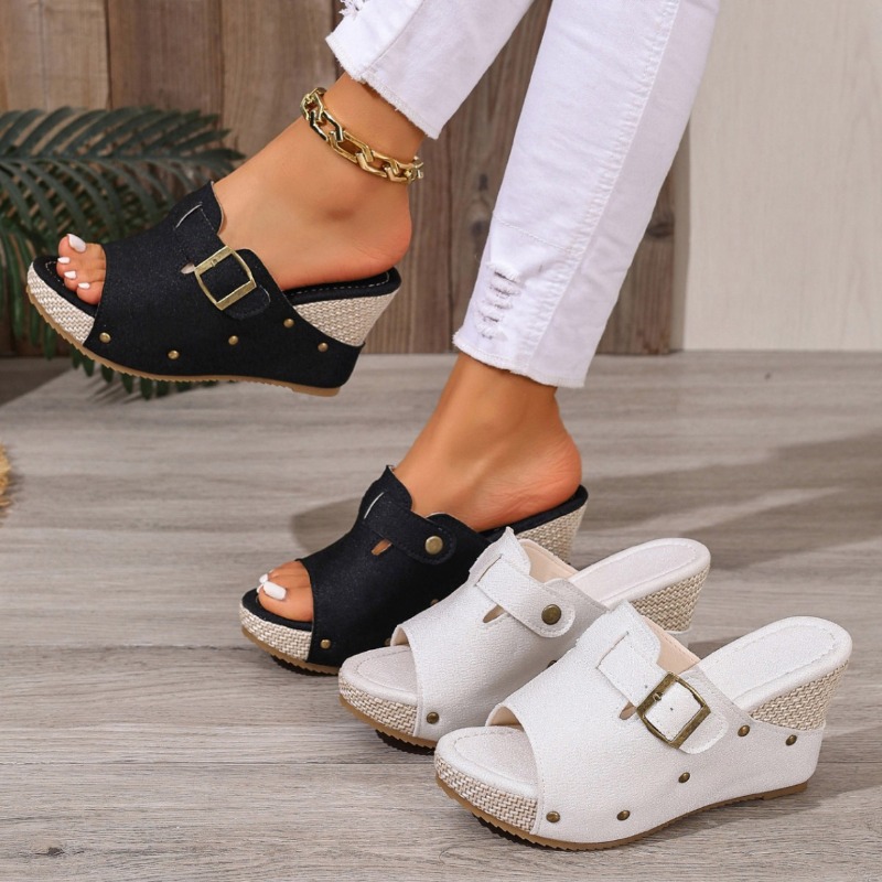 Espadrille Sandal Women - Summer Espadrille Women's Platform Wedge Slippers