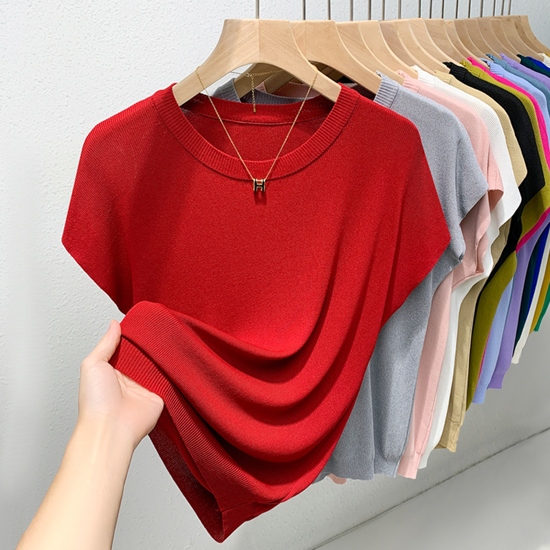 Summer Clothing Yarn - Sweaters Knitted Sweater Women Pullovers White