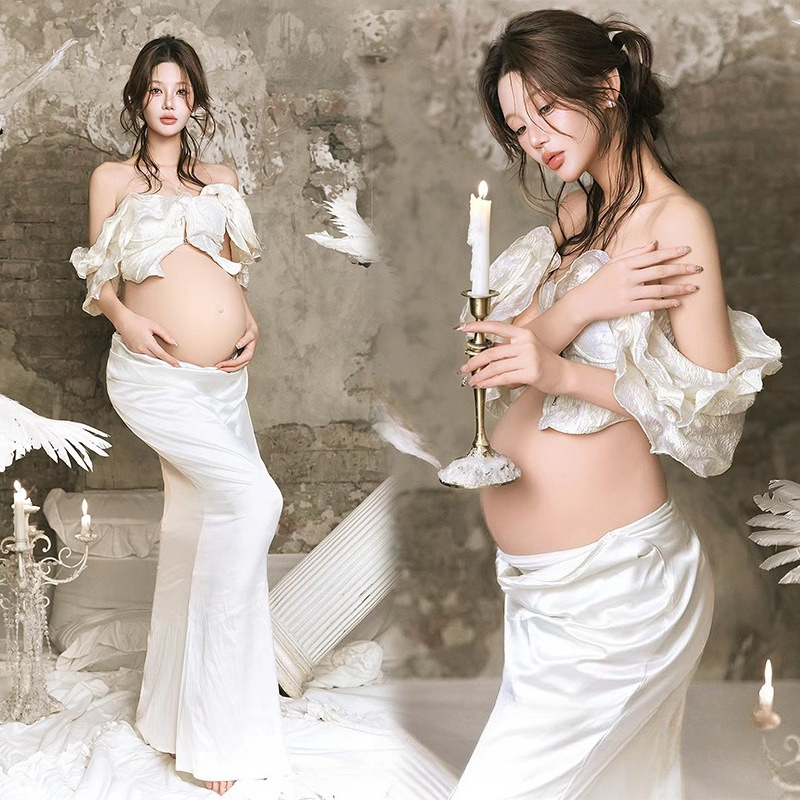 Summer Clothing For Greece - Women Photography Props Maternity Dresses French