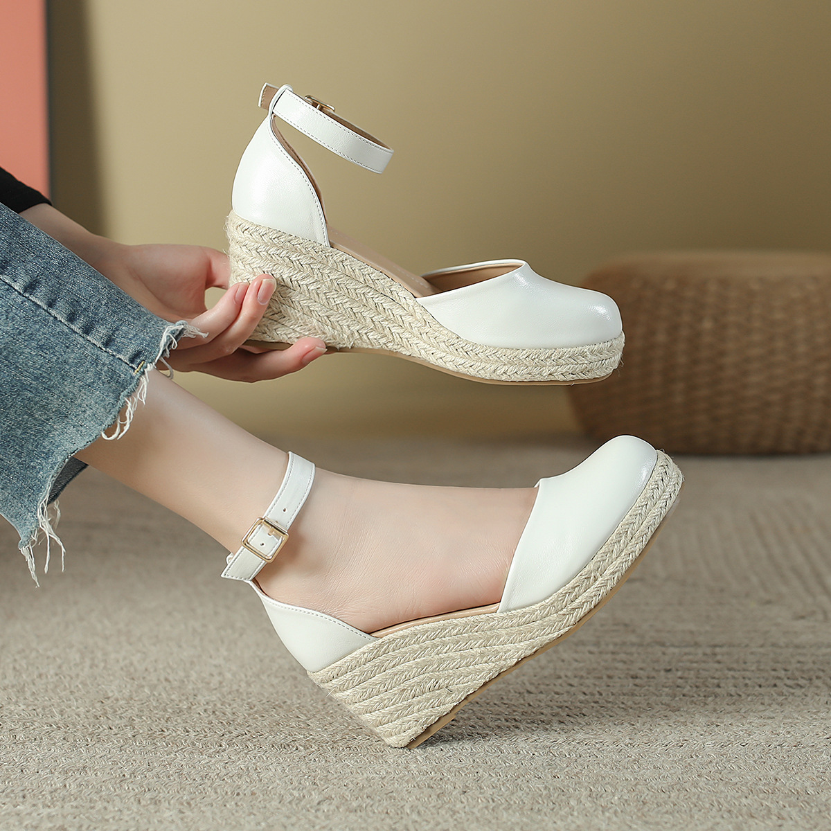 Espadrille Sandal Women - Women's Espadrille Wedge Sandals Ankle Strap