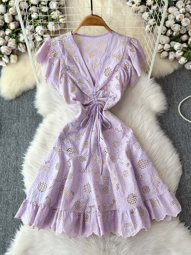 Beach Women's Lace embroidery  - Summer Clothing Drawing 리뷰 및 가격