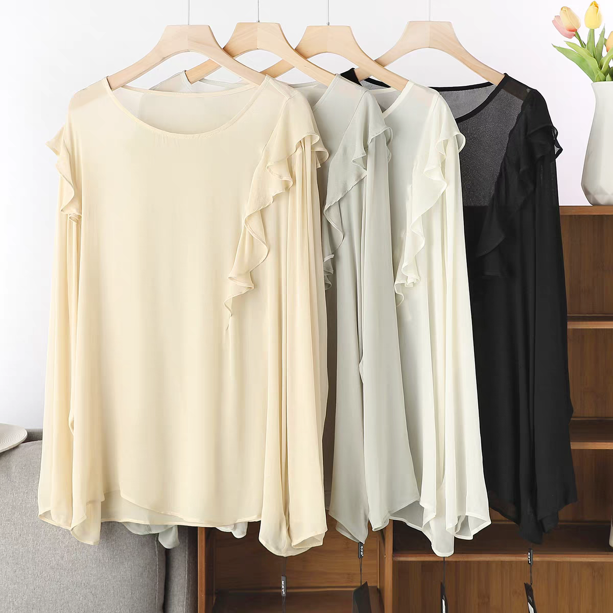 French Elegant Long Sleeve Ruf - Summer Clothing Styles For Women 리뷰 및 가격