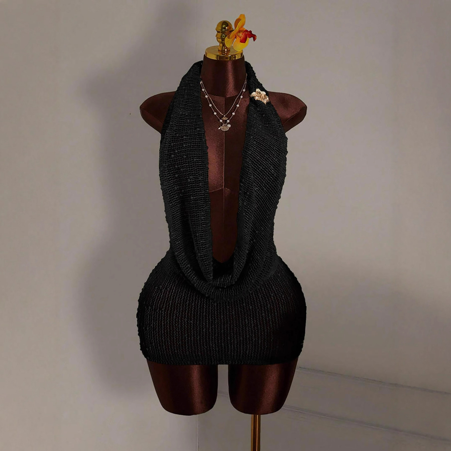 Knitted Bodycon Mini Dress Wom - Summer Clothing Drawing 리뷰 및 가격