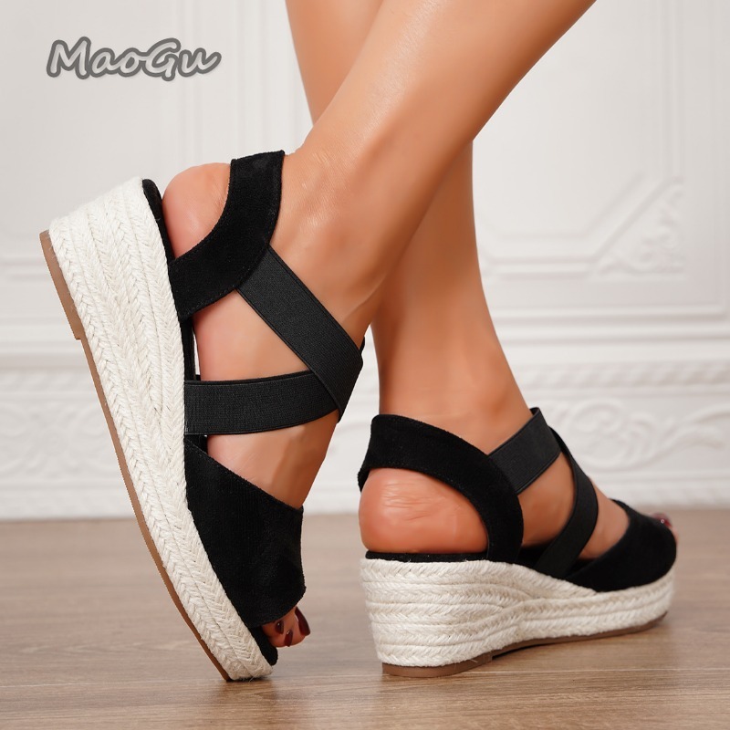 Women's Elastic Strap Espadril - Espadrille Sandal Women 리뷰 및 가격