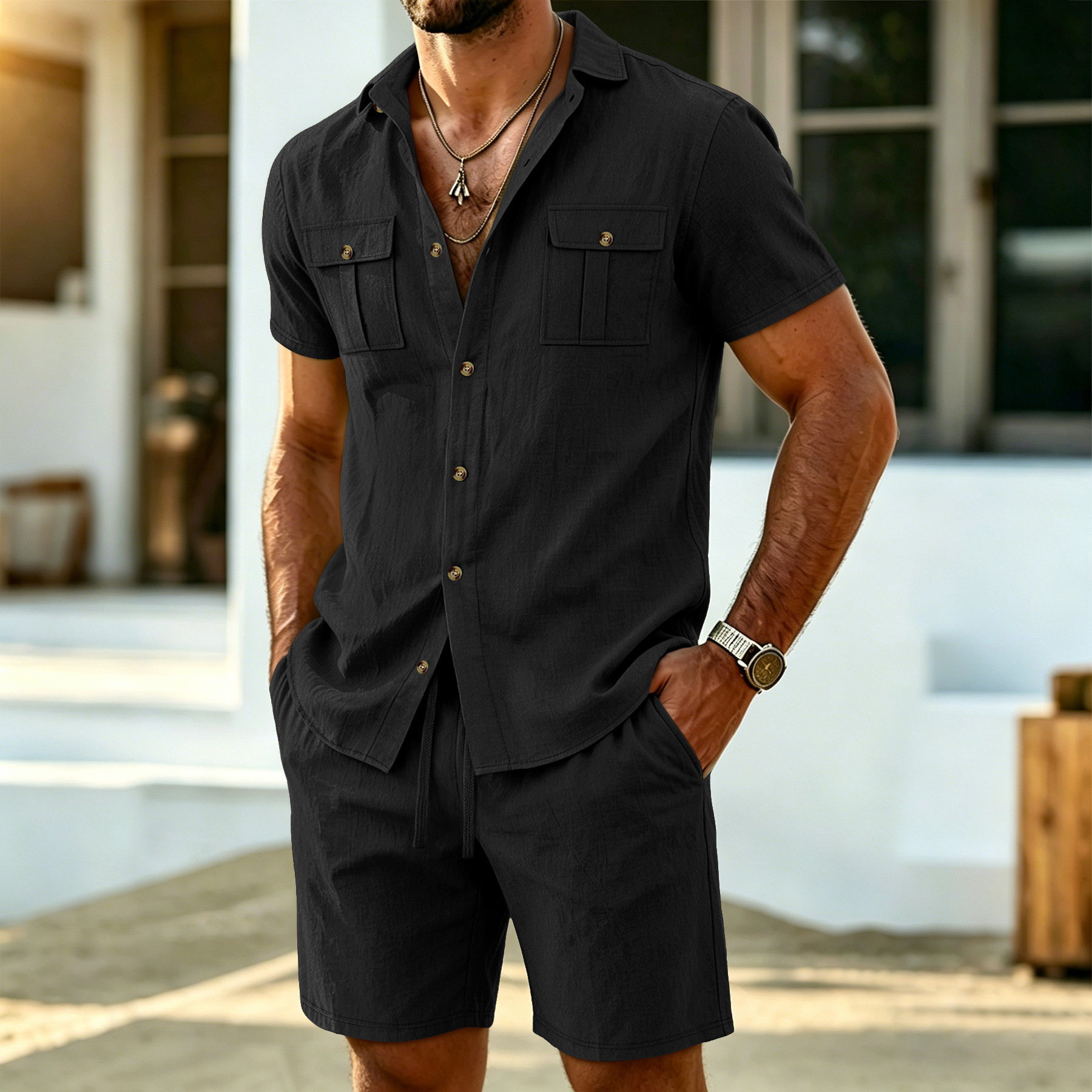 New summer men's linen outdoor - Summer Clothing Types 리뷰 및 가격