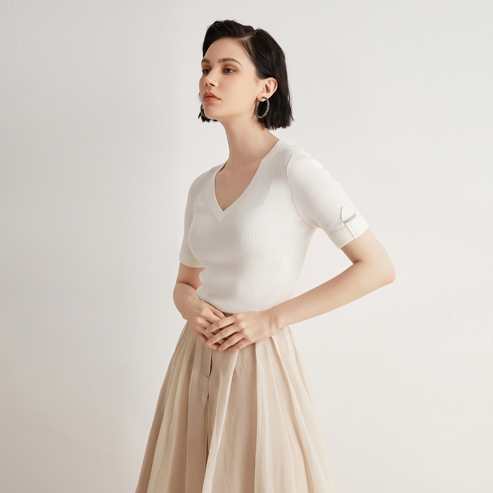 BC-52 V neck Merino Woolen Clo - Summer Clothing Yarn 리뷰 및 가격