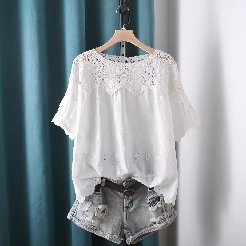 2026 Hollow Out Lace Patchwork - Summer Clothing For Japan 리뷰 및 가격