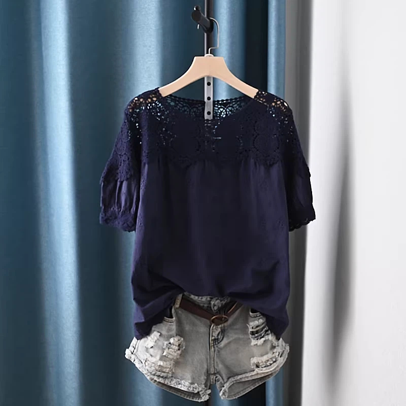 2026 Hollow Out Lace Patchwork - Summer Clothing For Japan 리뷰 및 가격