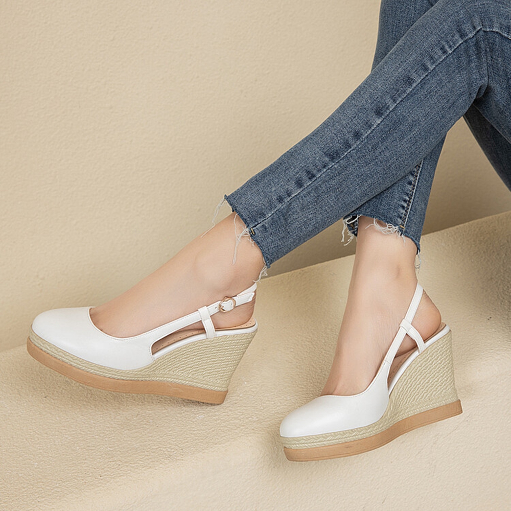Women's T‑Strap Wedge Sandals  - Espadrille Sandal Women 리뷰 및 가격