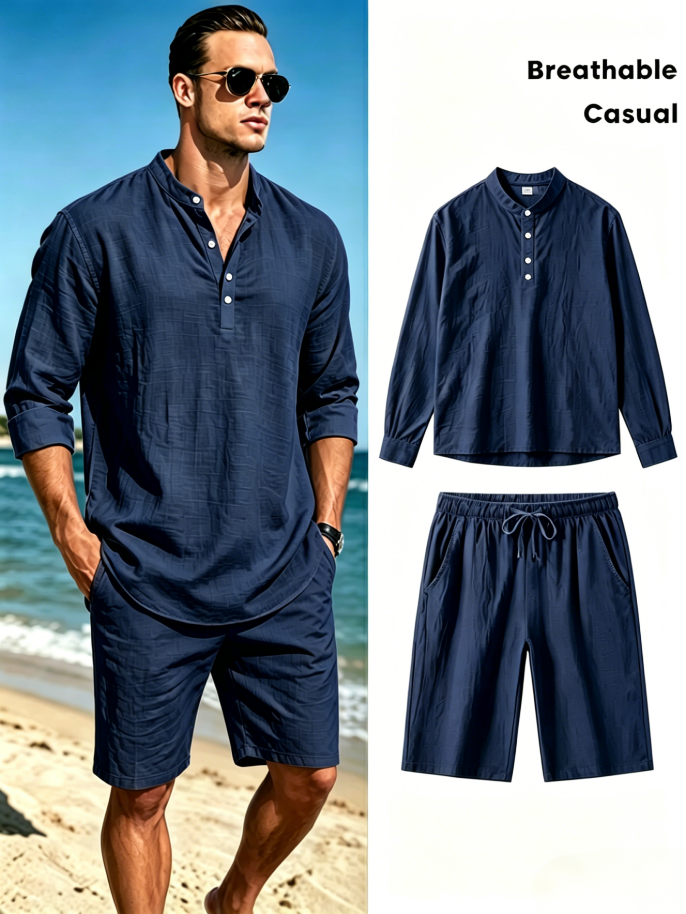 mens cotton linen henley shirt - Summer Clothing Types 리뷰 및 가격
