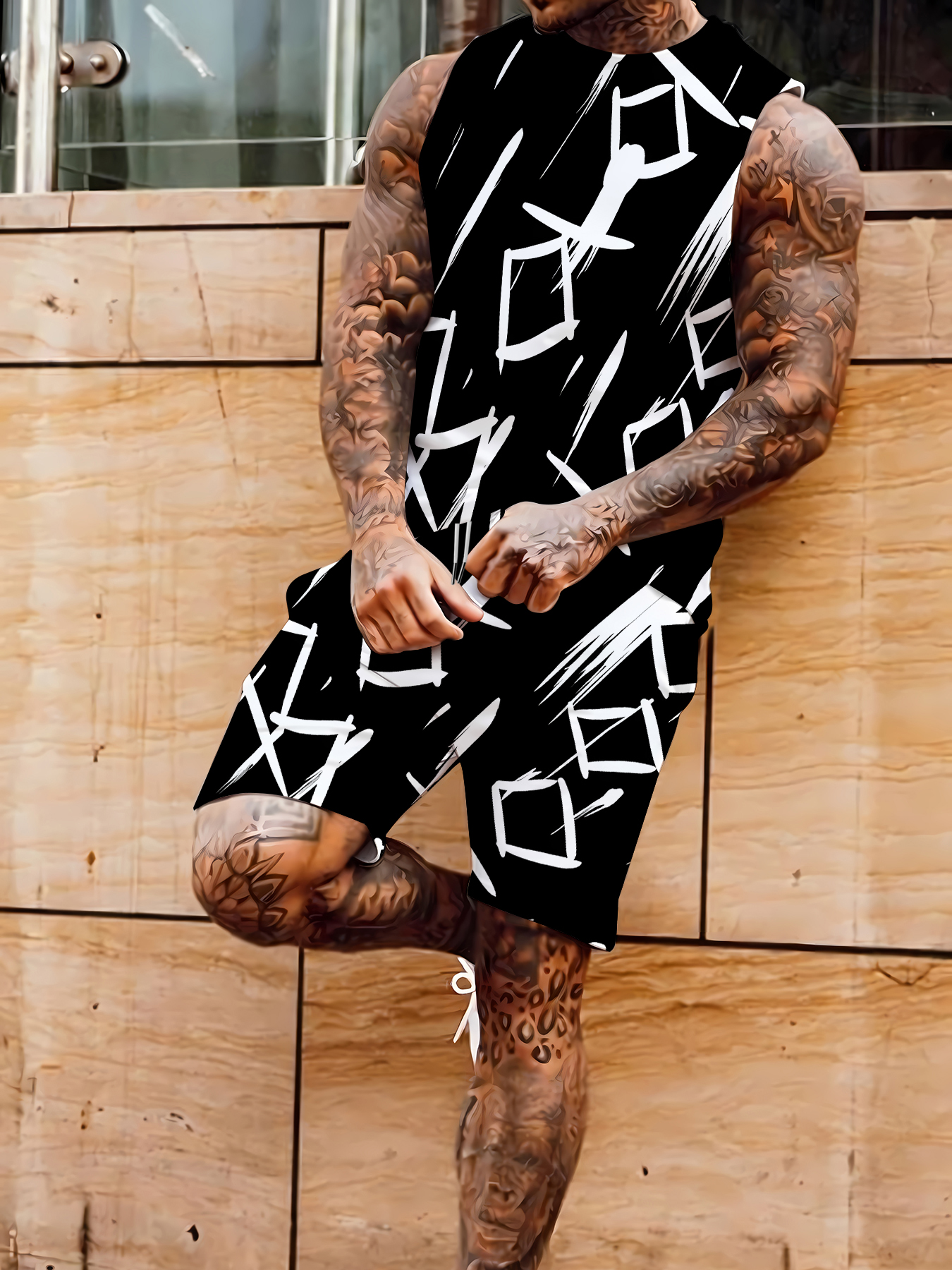 Men's Compression Tank Top and - Summer Clothing Wear 리뷰 및 가격
