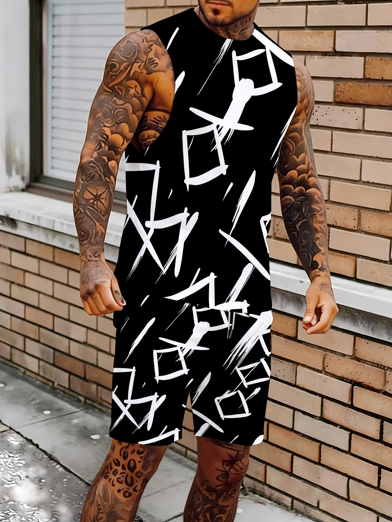 Men's Compression Tank Top and - Summer Clothing Wear 리뷰 및 가격