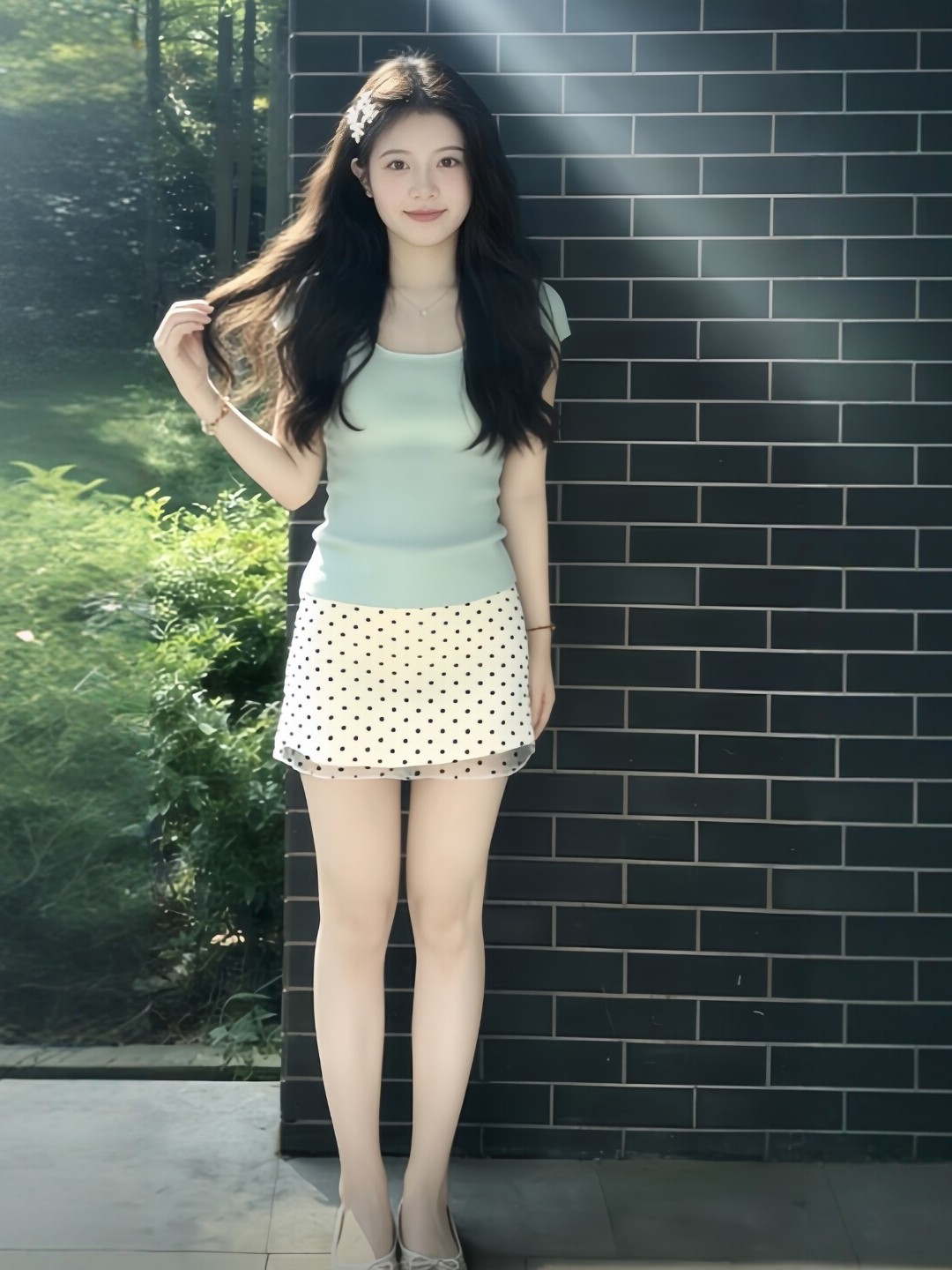Summer Polka Dot Halter Neck S - Summer Clothing Young Women 리뷰 및 가격