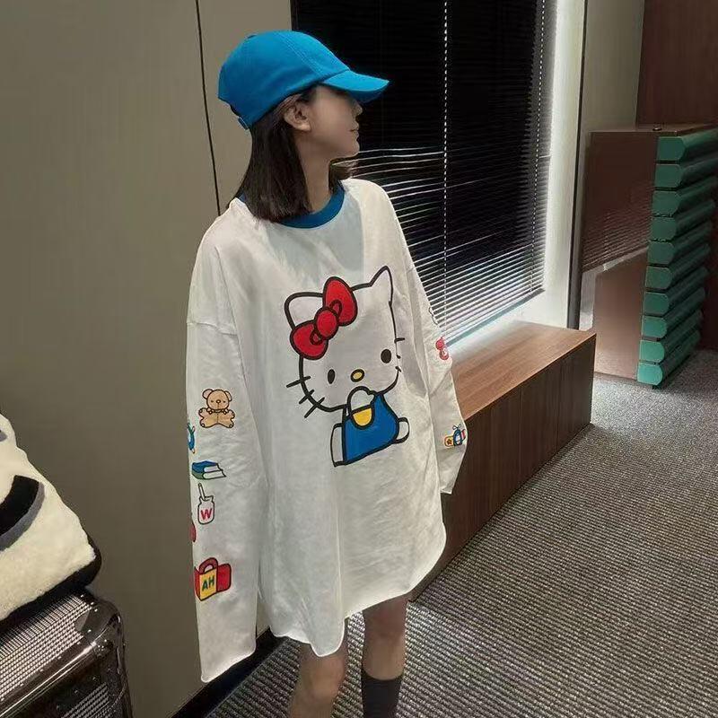 Long-Sleeved Hello Kitty Summe - Summer Clothing Styles For Women 리뷰 및 가격