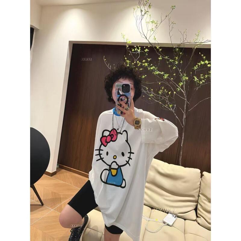 Long-Sleeved Hello Kitty Summe - Summer Clothing Styles For Women 리뷰 및 가격