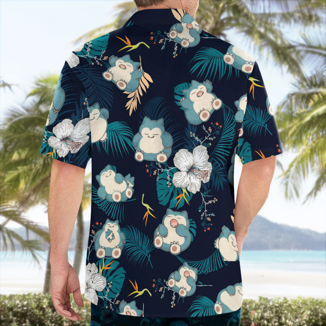 Snorlax Pokemon Hawaiian Shirt - Summer Clothing For Japan 리뷰 및 가격