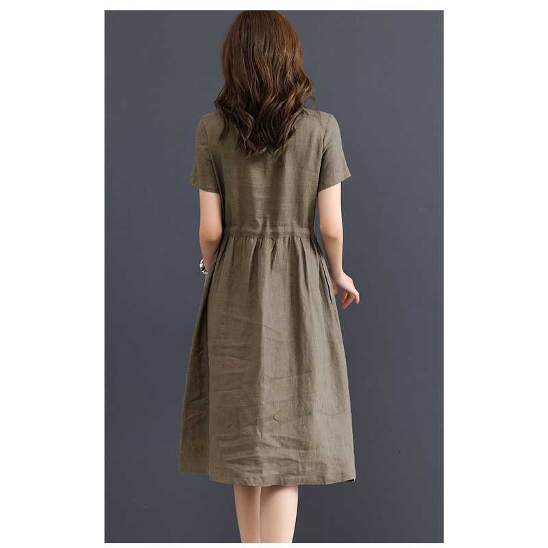 Pure Linen Women's Short-sleev - Summer Clothing Drawing 리뷰 및 가격