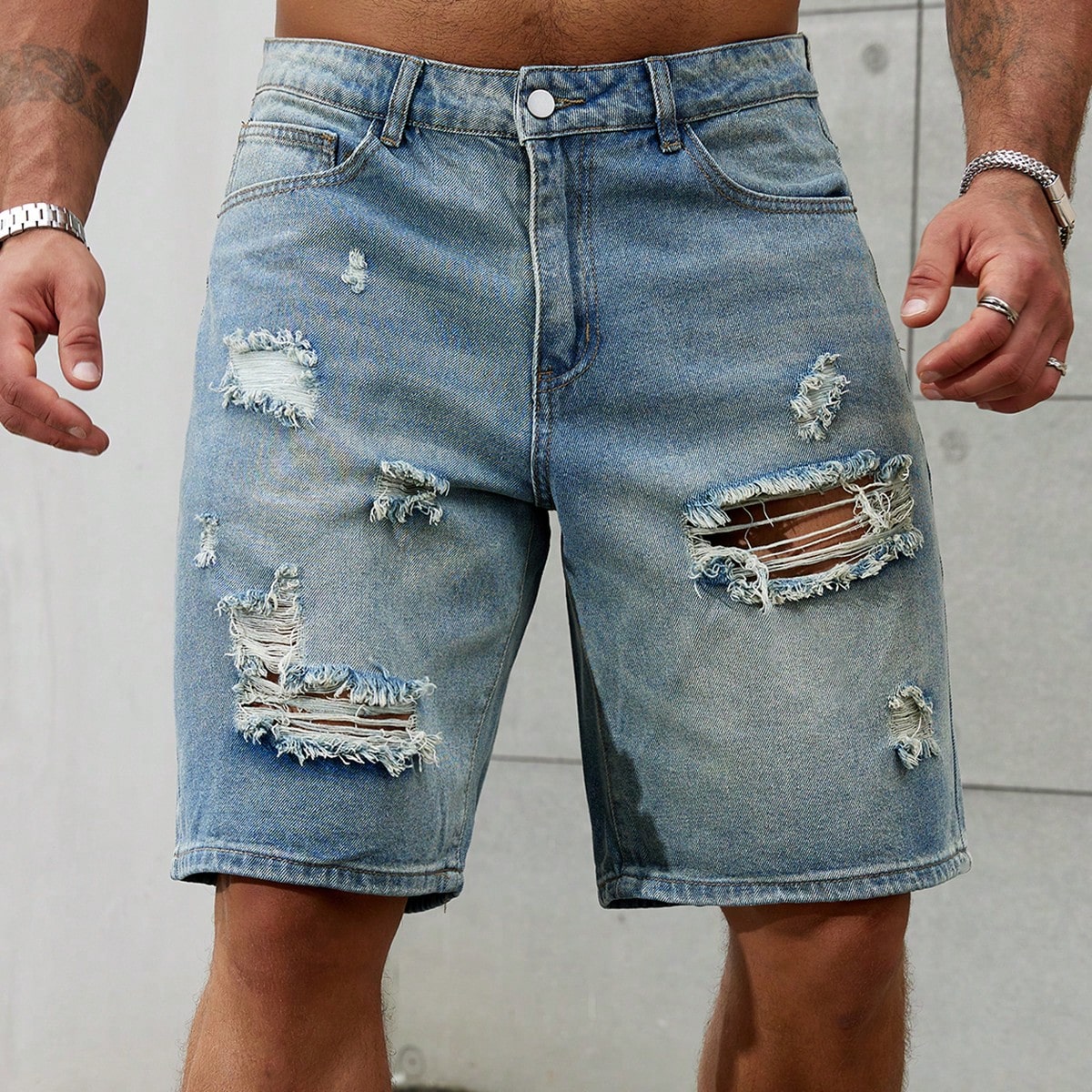 New Fashion Mens Ripped Short  - Summer Clothing Brands 리뷰 및 가격
