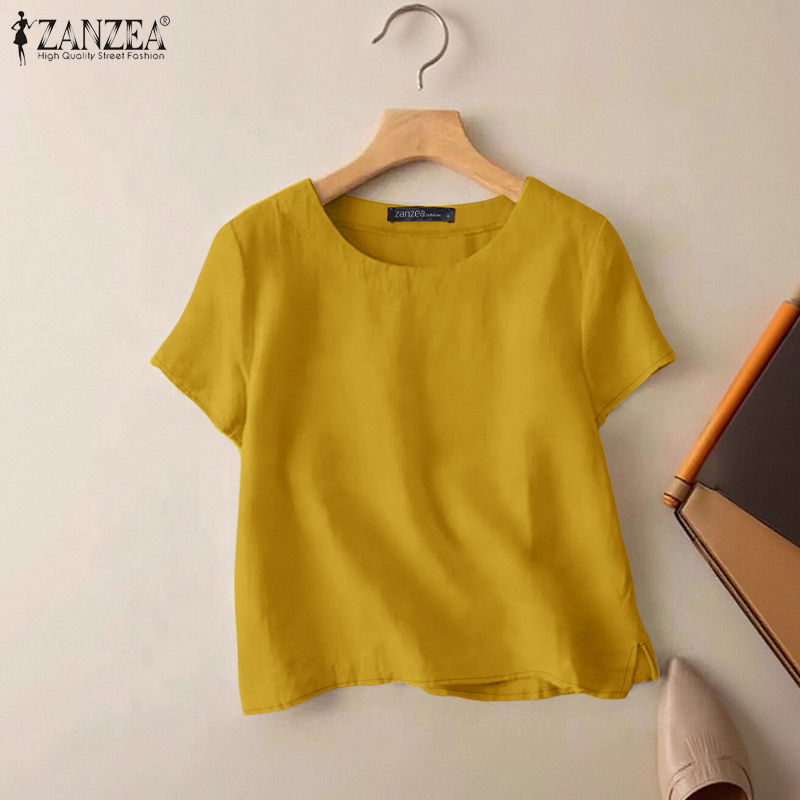ZANZEA Summer Casual Cotton Bl - Summer Clothing Wear 리뷰 및 가격