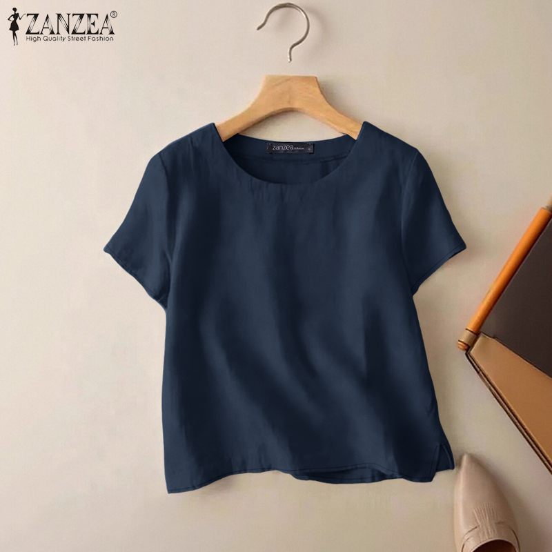 ZANZEA Summer Casual Cotton Bl - Summer Clothing Wear 리뷰 및 가격