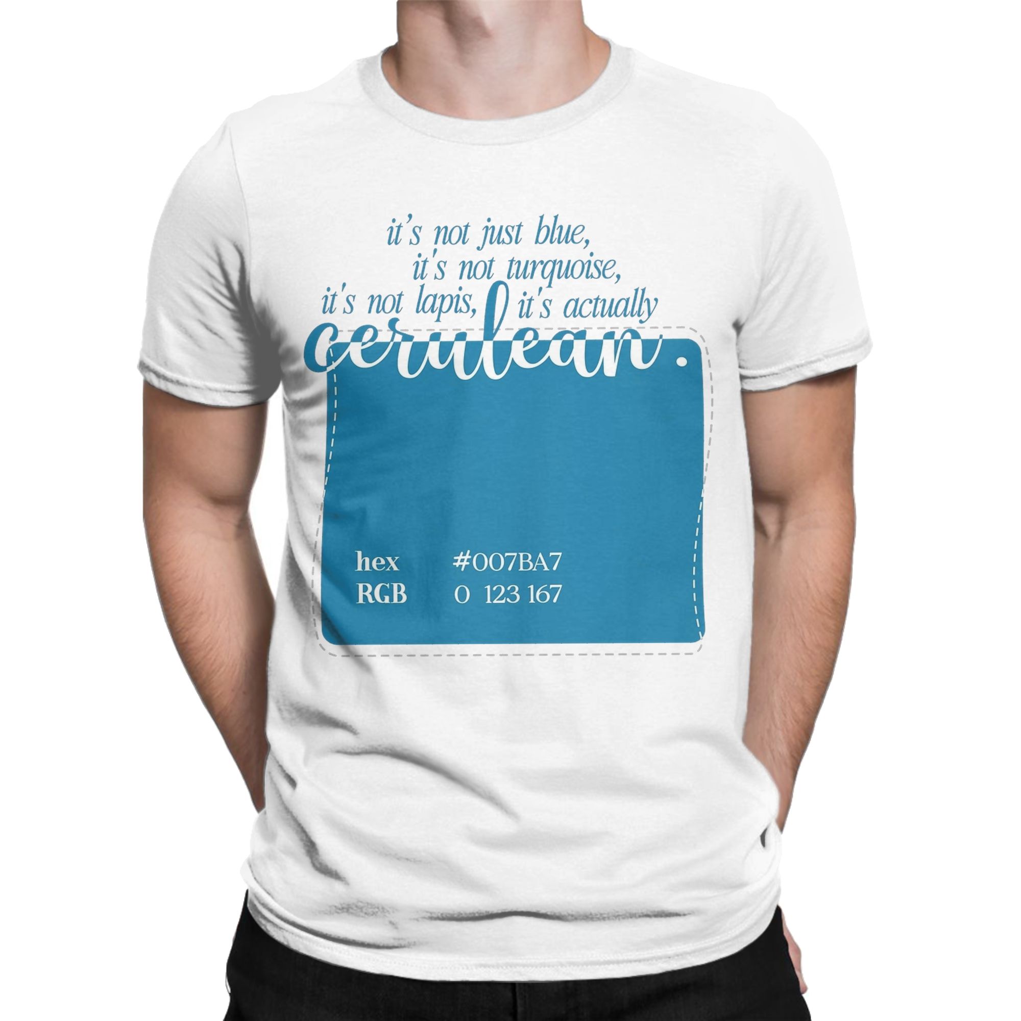 Cerulean Blue T Shirt Men's  P - Summer Clothing Ideas 리뷰 및 가격