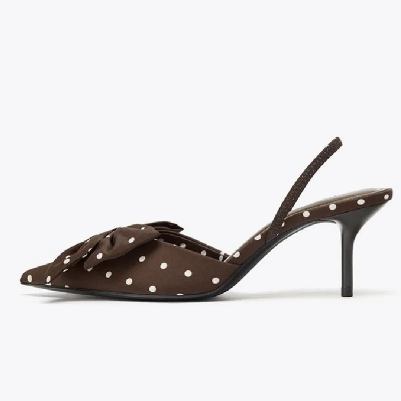 Brown Polka Dot Butterfly Knot - Summer Clothing Brands 리뷰 및 가격