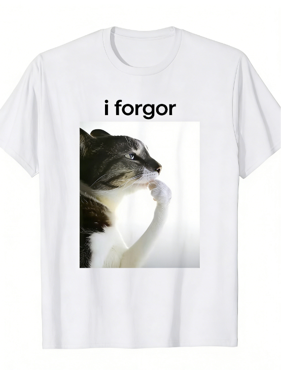 I Forgot The Cat Meme Picture  - Summer Clothing Pictures 리뷰 및 가격