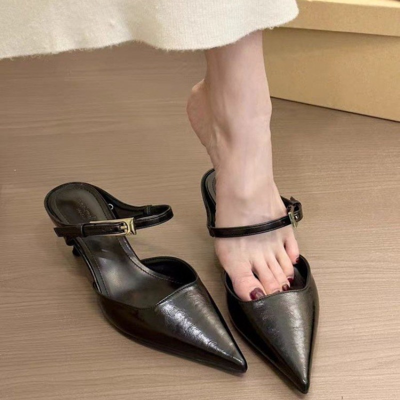Women Pointed Toe Slippers Mid - Summer Clothing Brands 리뷰 및 가격