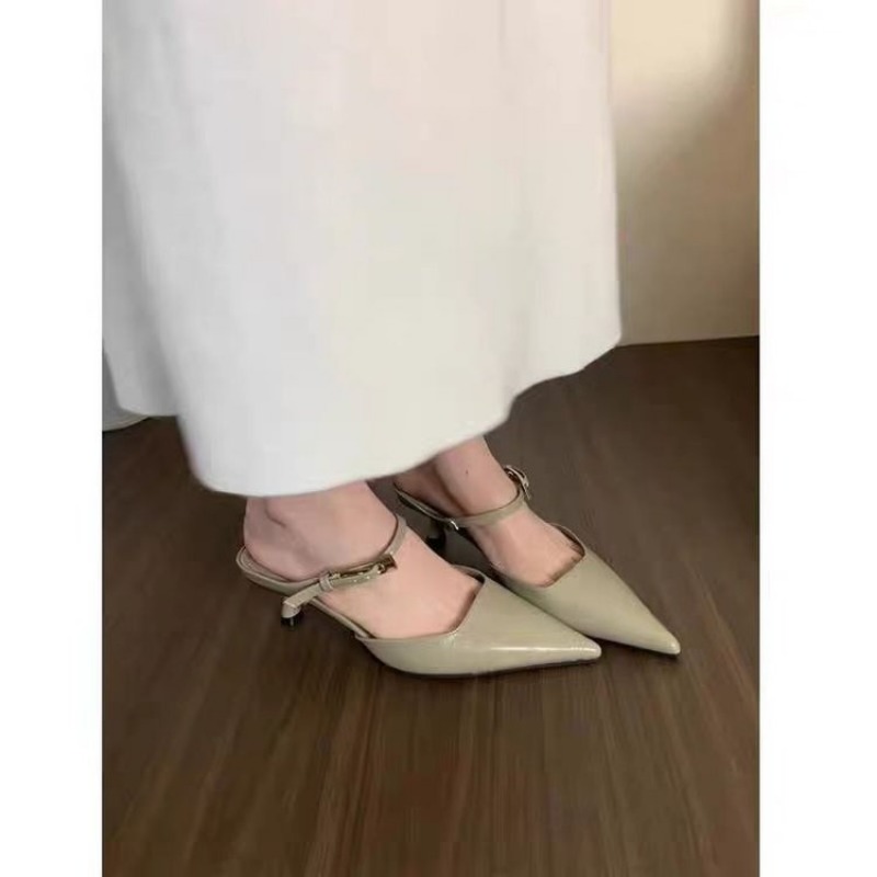 Women Pointed Toe Slippers Mid - Summer Clothing Brands 리뷰 및 가격