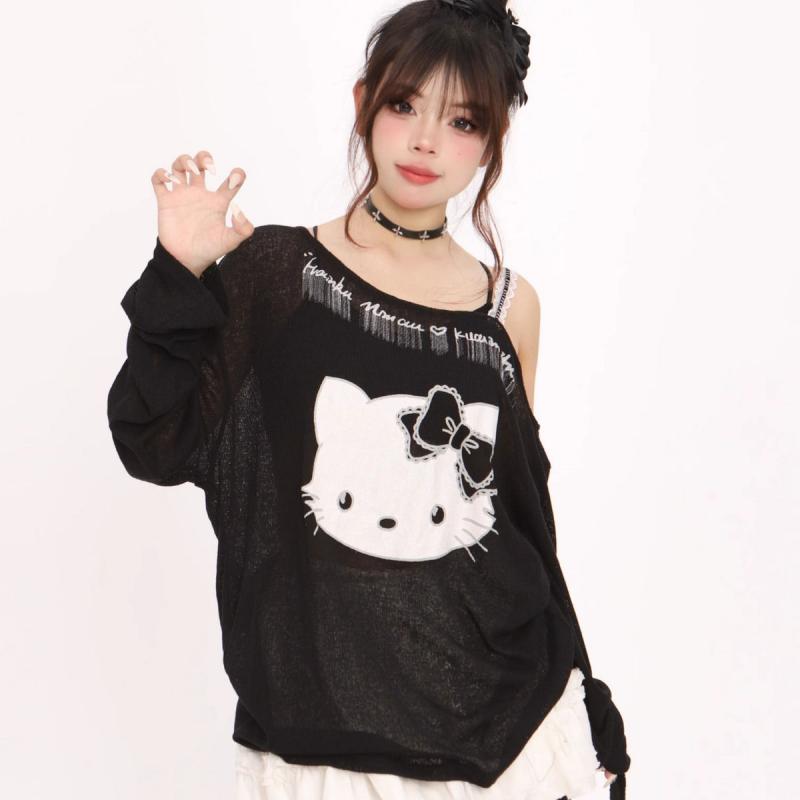 American Hello Kittys Long Sle - Summer Clothing Yarn 리뷰 및 가격