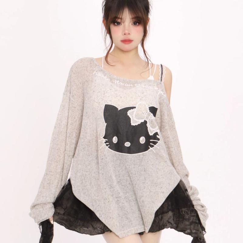American Hello Kittys Long Sle - Summer Clothing Yarn 리뷰 및 가격