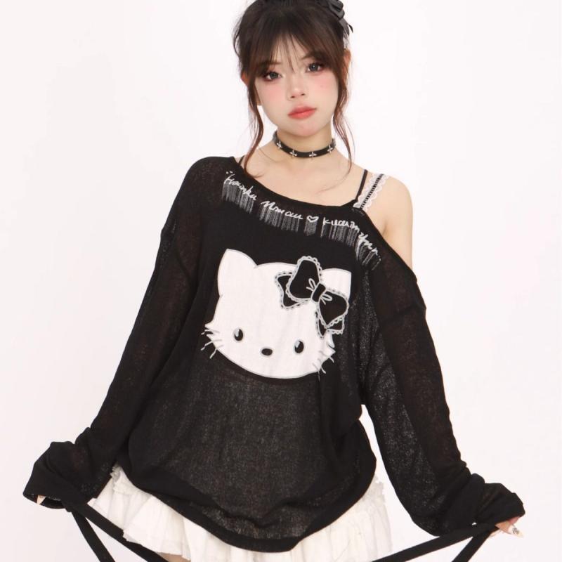 American Hello Kittys Long Sle - Summer Clothing Yarn 리뷰 및 가격