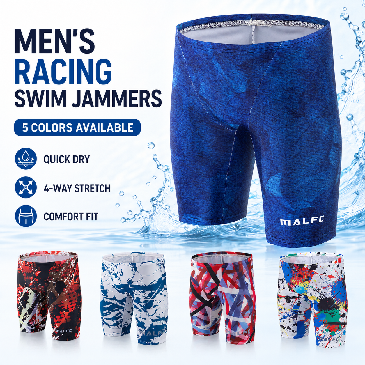 MALFC Summer Men's Swim Jammer - Board Short Surf 리뷰 및 가격