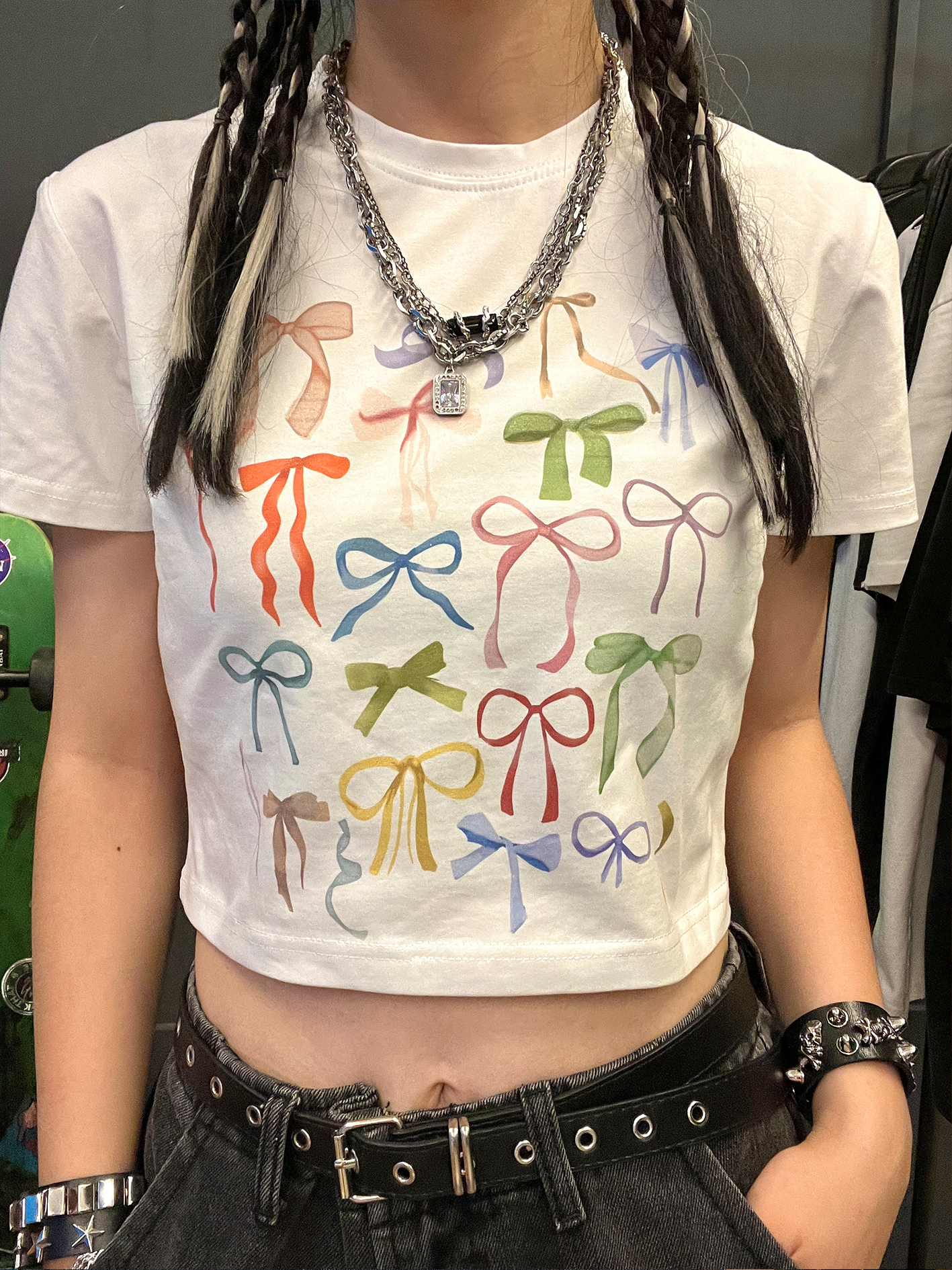 Hot  Knot Crop Top Y2K Half Sl - Summer Clothing Recommendations 리뷰 및 가격