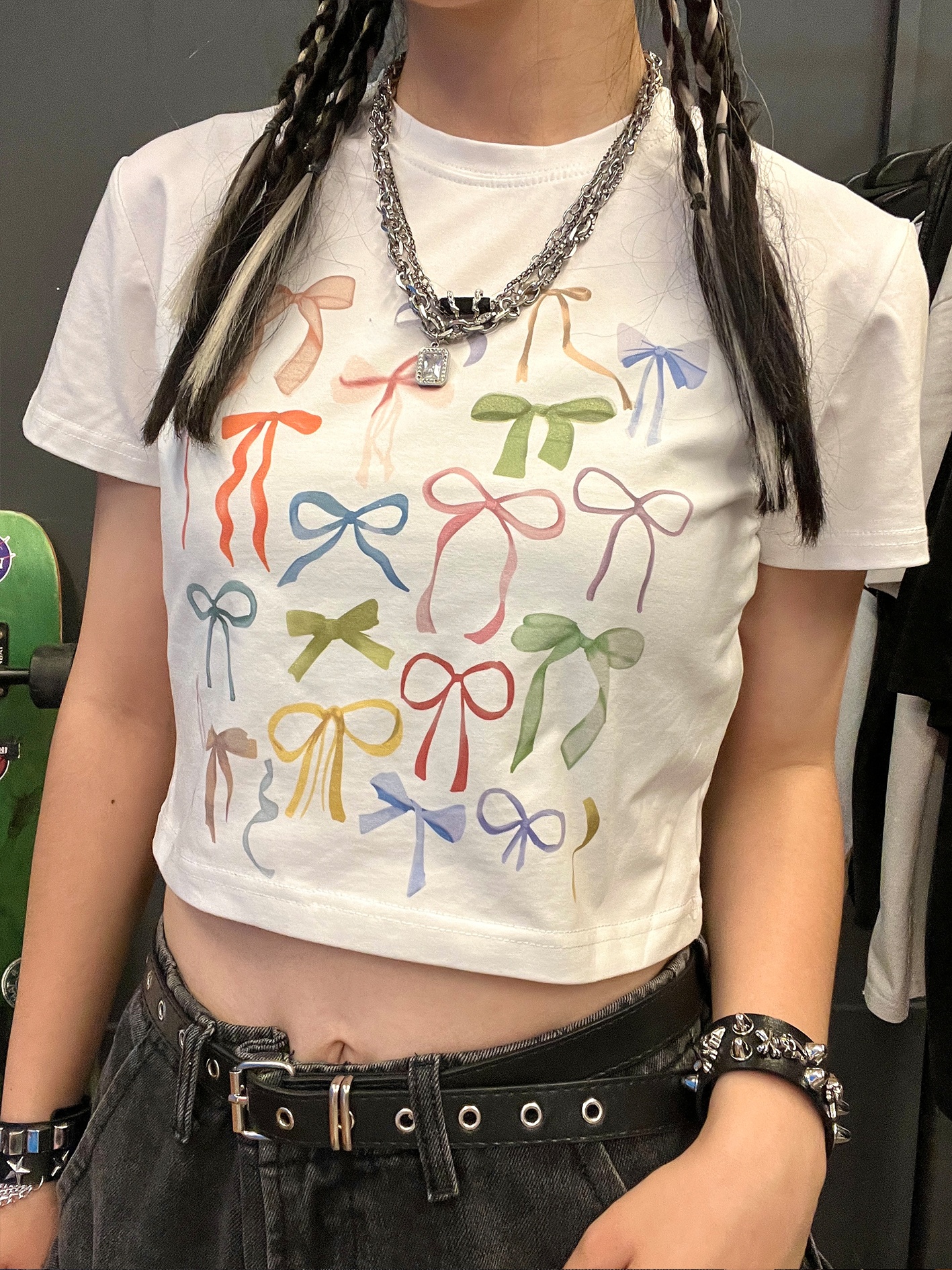 Hot  Knot Crop Top Y2K Half Sl - Summer Clothing Recommendations 리뷰 및 가격