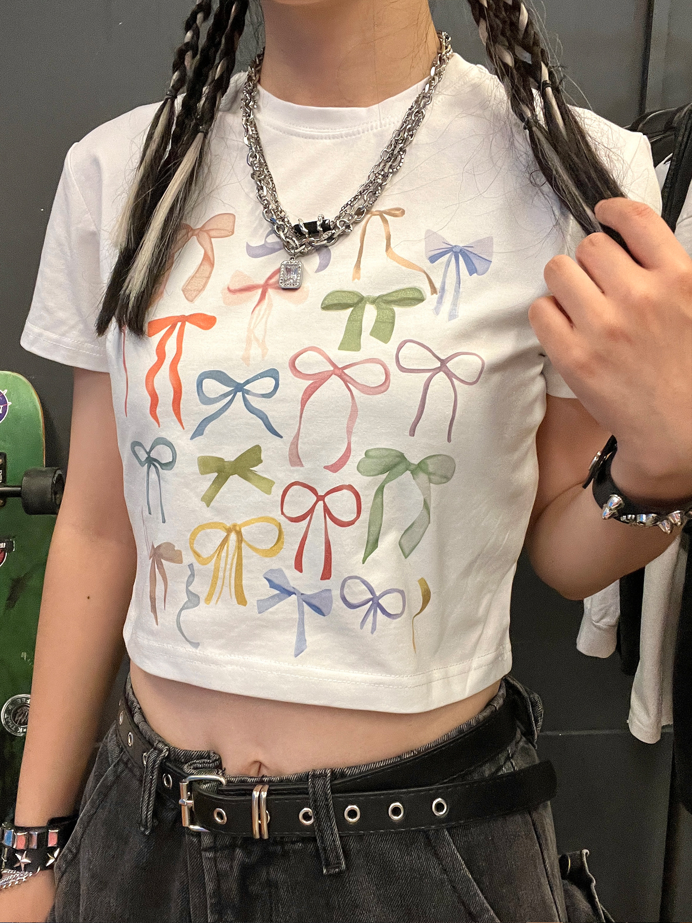 Hot  Knot Crop Top Y2K Half Sl - Summer Clothing Recommendations 리뷰 및 가격