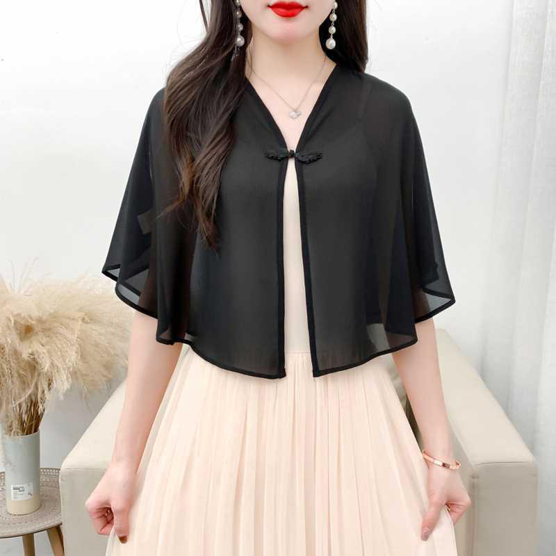 Spring Chiffon Short Outer Wea - Summer Clothing Wear 리뷰 및 가격