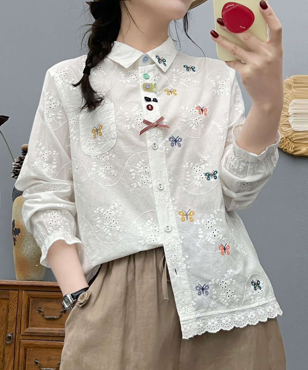 Women's Bohemian Blouse Ethnic - Summer Clothing For Japan 리뷰 및 가격
