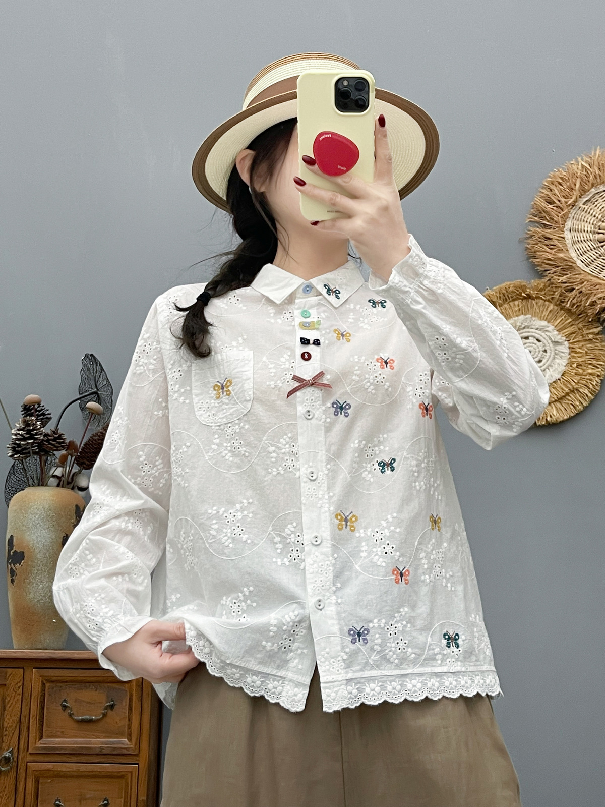 Women's Bohemian Blouse Ethnic - Summer Clothing For Japan 리뷰 및 가격