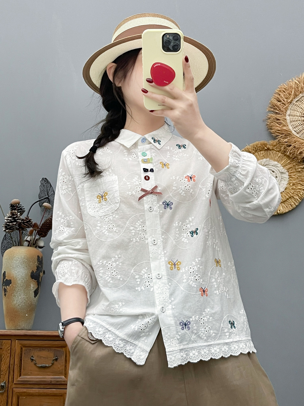 Women's Bohemian Blouse Ethnic - Summer Clothing For Japan 리뷰 및 가격