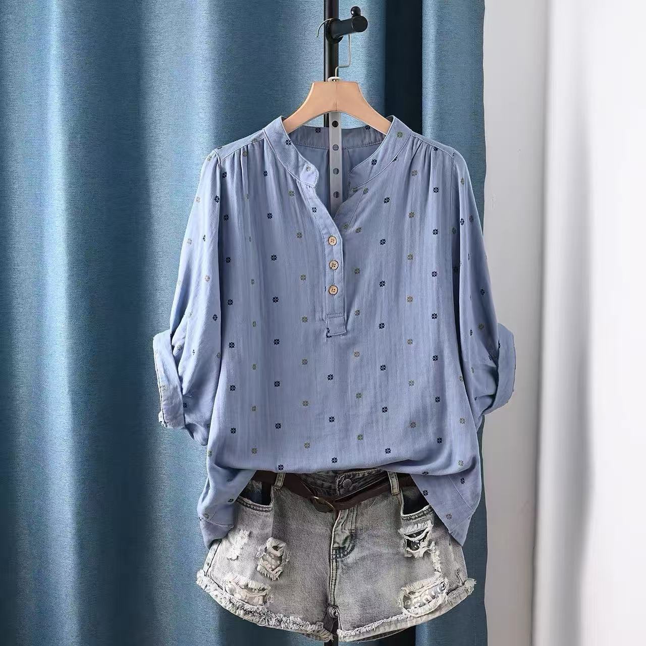 2026 Women's blouse women Japa - Summer Clothing Yarn 리뷰 및 가격