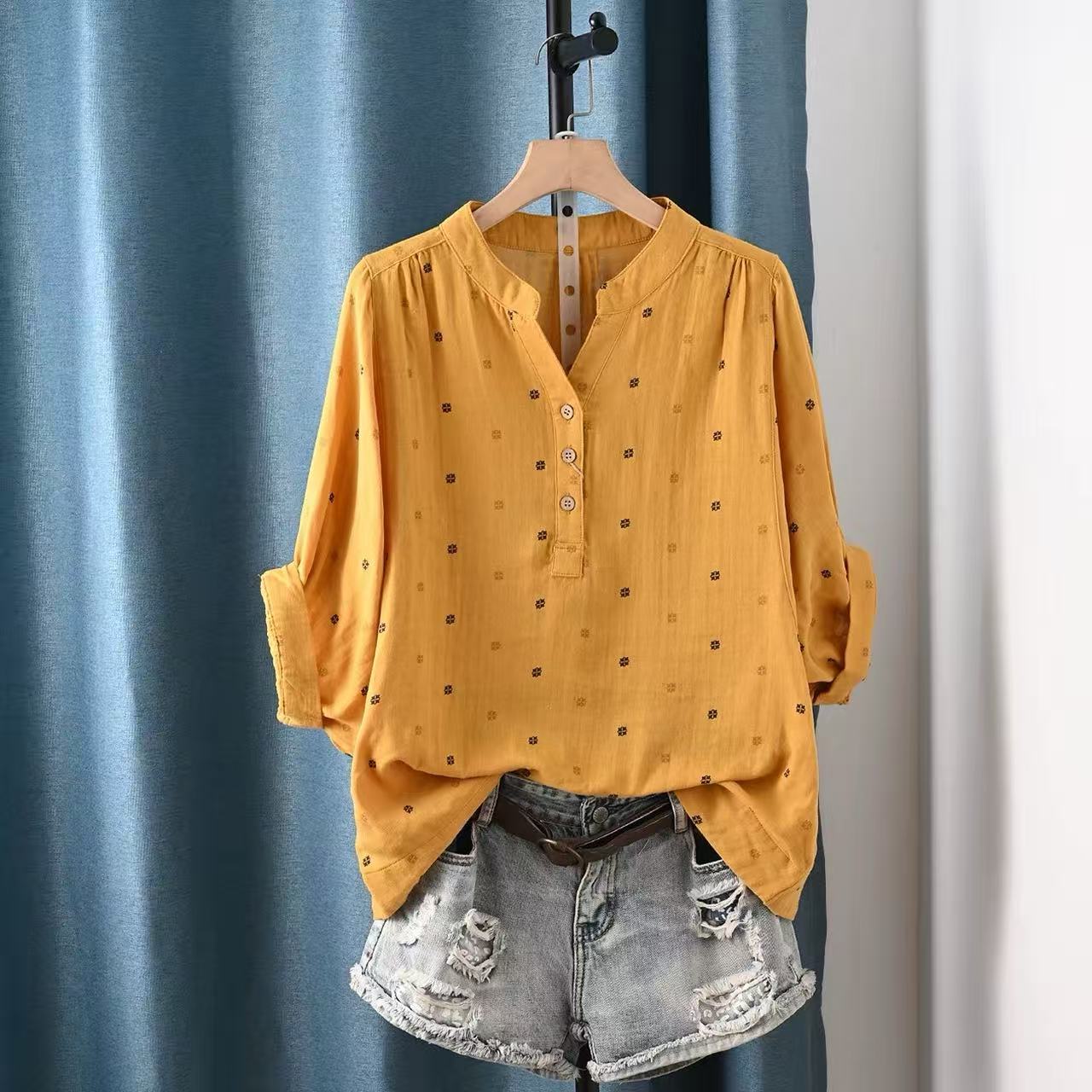 2026 Women's blouse women Japa - Summer Clothing Yarn 리뷰 및 가격