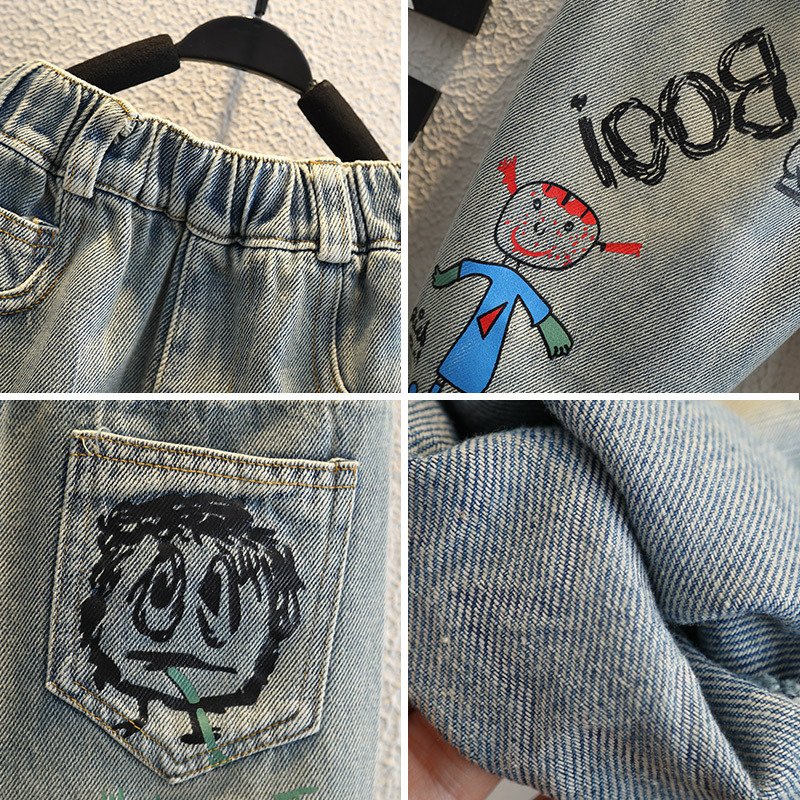 Baby Boy Jeans For Children Ch - Summer Clothing Drawing 리뷰 및 가격