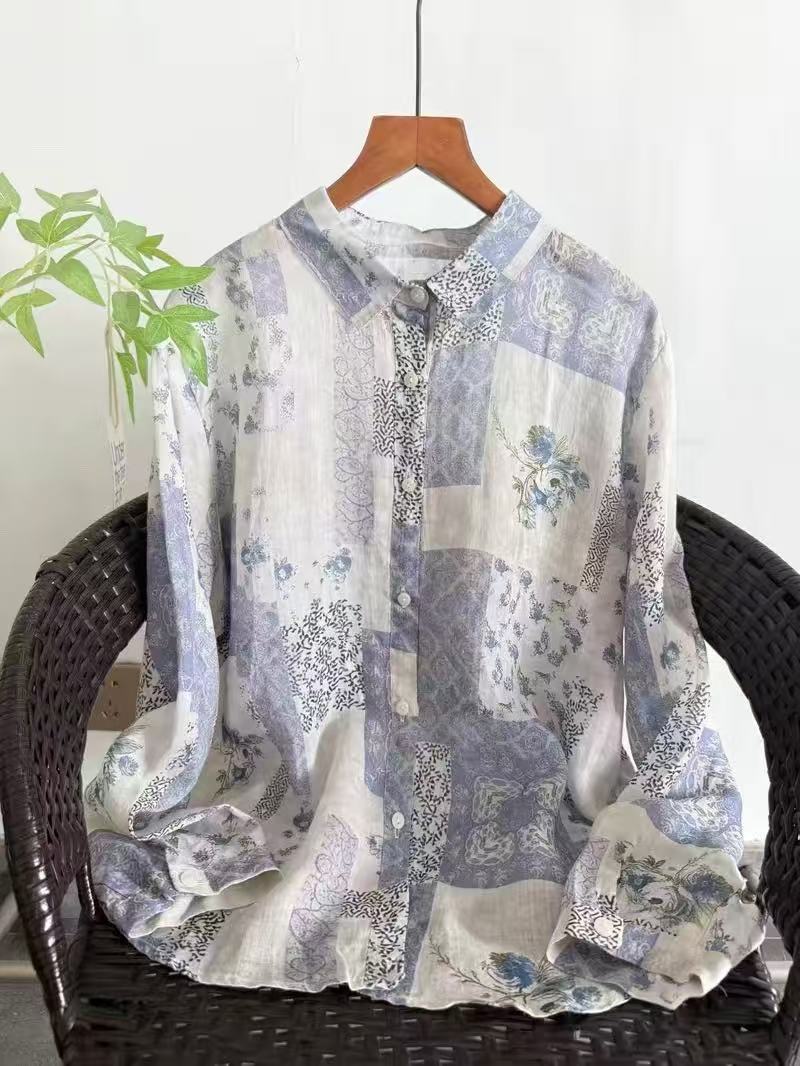 100% Ramie linen shirts and bl - Summer Clothing For Japan 리뷰 및 가격