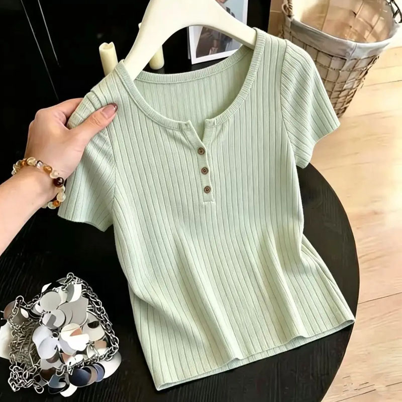 Knitwears Knitted Sweater Wome - Summer Clothing Yarn 리뷰 및 가격