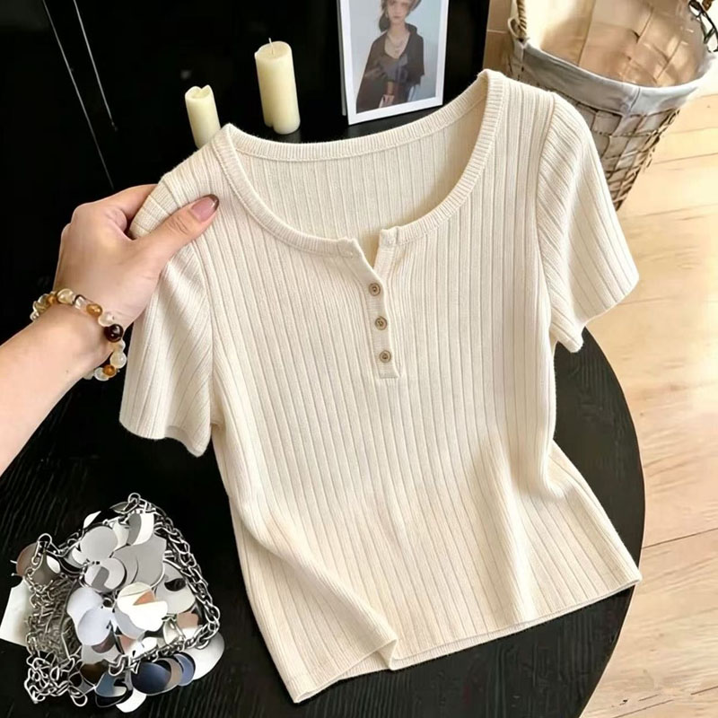 Knitwears Knitted Sweater Wome - Summer Clothing Yarn 리뷰 및 가격