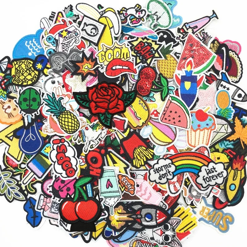 30PCS/lot Embroidery Patches M - Summer Clothing Pictures 리뷰 및 가격