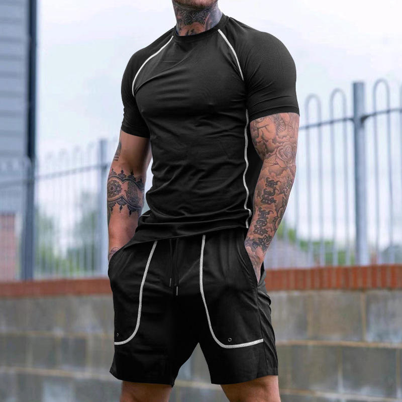 Men's Sporty Short Sleeve Runn - Summer Clothing Wear 리뷰 및 가격